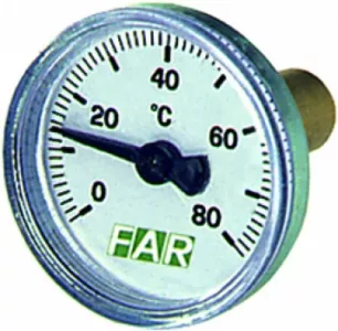 Термометр 0-80?с, зонд 36 мм, o 40 мм, торцевое соединение 3/8" FA 2651
